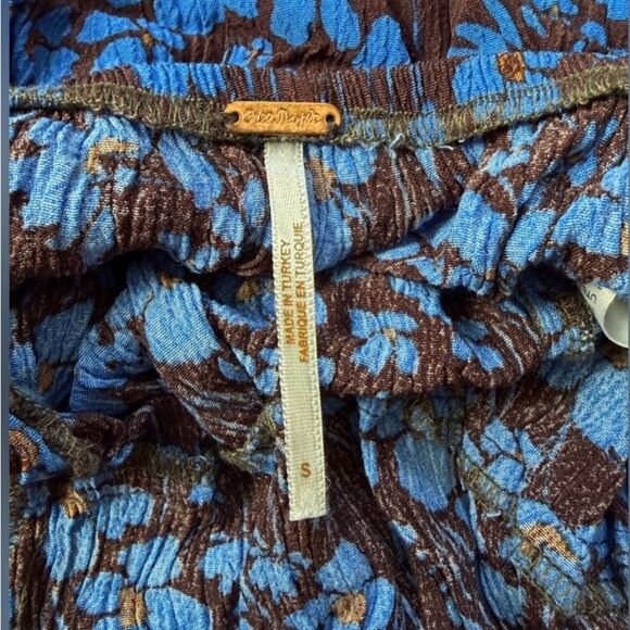 Free People Hailee Blue Floral Jumpsuit Size Small - Picture 7 of 10